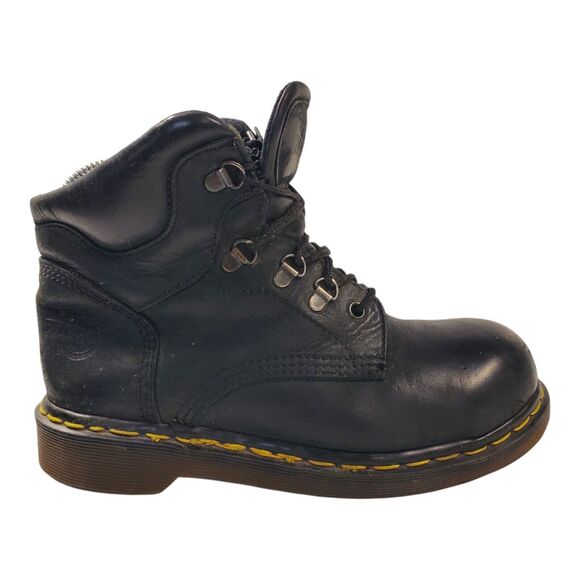 DR. MARTENS Boots 7735 Men Size UK 5 US 7 Black Steel Toe Combat MADE IN ENGLAND main image 9